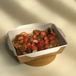Вафля с клубникой и нутеллой