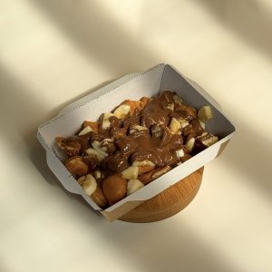 Вафля с бананом и нутеллой