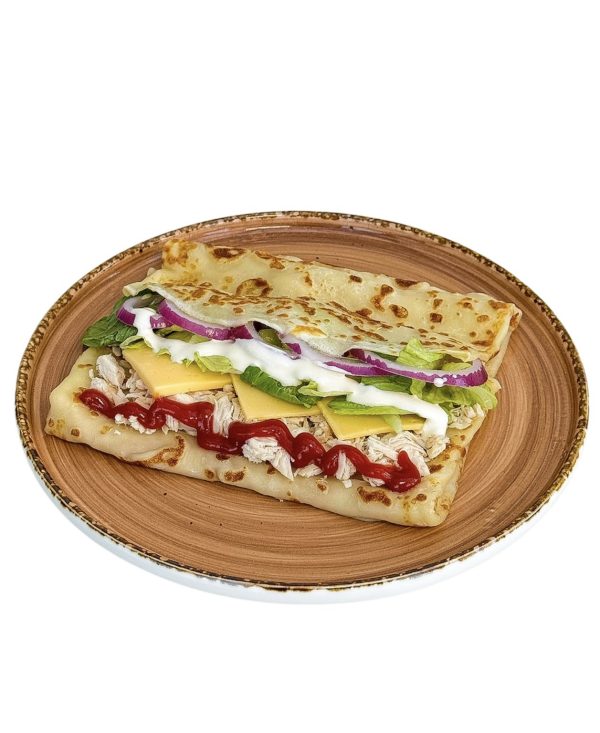 Блин Цезарь с курицей