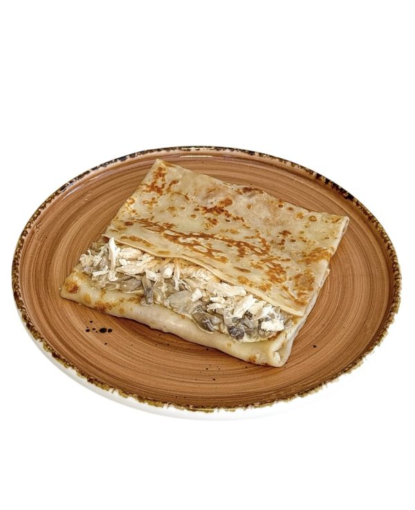 Блин курица с грибами в сливочном соусе
